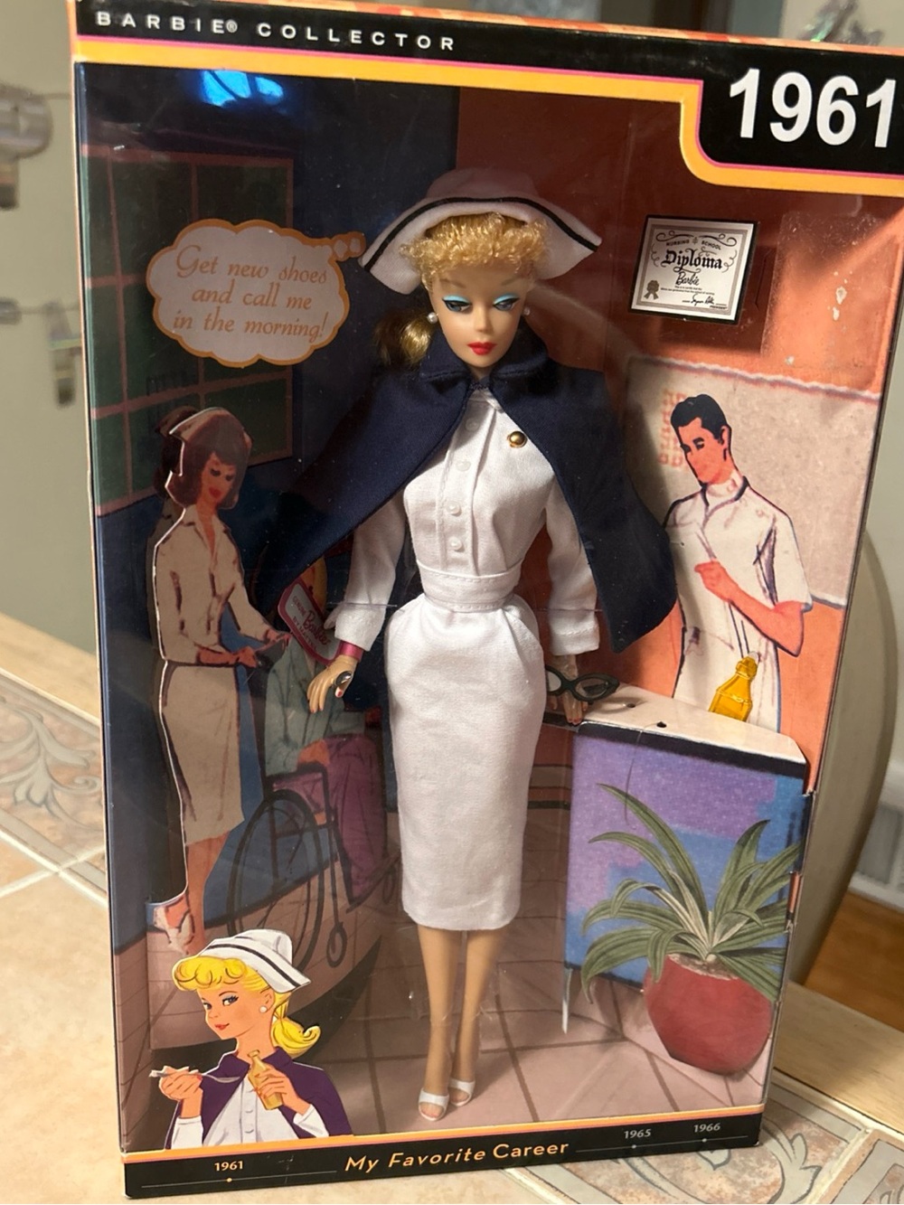 Barbie 2009 My Favorite Career 1961 Registered Nurse  Barbie  Collector NRFB NEW